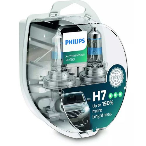 Philips 12972XVPS2 12V 55W H7 PX26d X-tremeVision Pro150 fényszóróizzó, pár