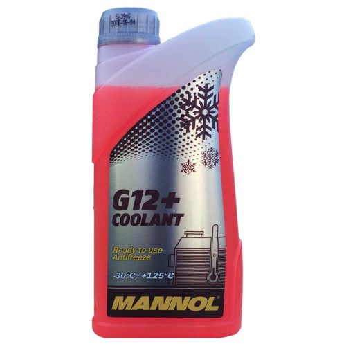 Mannol 4212-1 - G12+ Coolant fagyálló, készre kevert, piros, 1kg. -30°C