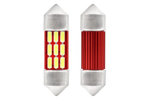 SMD-XM0029-1 36MM-9SMD Szofita Led Canbus hűtőbordás 12V - polaritás nélkül