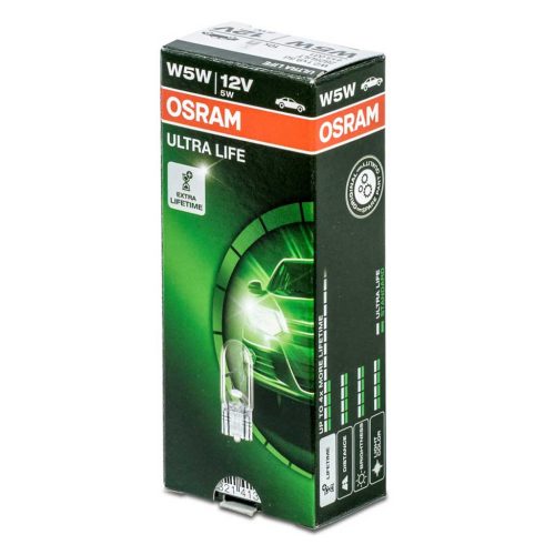 Osram 2825ULT 12V 5W W5W W2.1x9.5d Ultra Life izzó