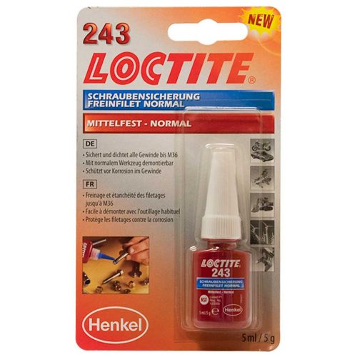 Loctite Menetrögzítő, közepes szilárdságó 243, 5ml