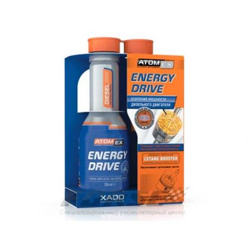 Xado 40513 Atomex Energy Drive üzemanyag-adalék dízelmotorokhoz, 250ml