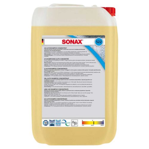 SONAX 522705 AutoShampoo Konzentrat, autósampon koncentrátum, 25 lit