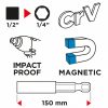 Behajtószár ütvecsavarozó bitekhez 150mm