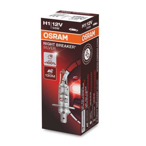 Osram 64150NBS 12V 55W H1 P14.5s Night Breaker Silver fényszóróizzó