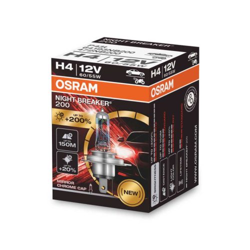 Osram 64193NB200 12V 60/55W JH4 P43t-38 Night Breaker 200 fényszóróizzó