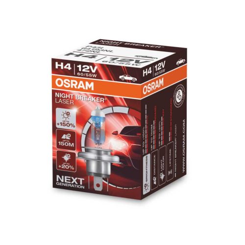 Osram 64193NL 12V 60/55W H4 P43t-38 Night Breaker Laser fényszóróizzó