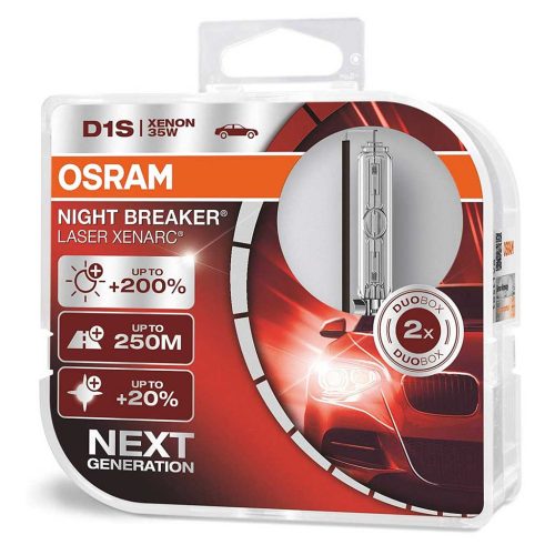 Osram 66140NXL-HCB 85V 35W D1S PK32d-2 Night Breaker Laser Xenarc xenonizzó, DuoPack