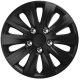 Versaco 14" Rapide Nuts Chrome Black Dísztárcsa garnitúra