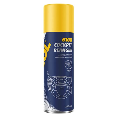 SCT-Mannol 6108 Cockpit Reiniger Active Foam - Műszerfalápoló hab, rózsa illatú, 220ml