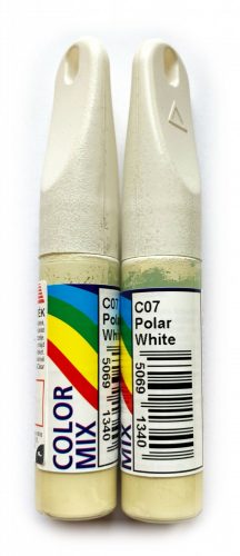 COLOR MIX autós javítófesték Sarkvidék-fehér (Polar White) 12,5ml ecsetes karceltávolító, modellezéshez is