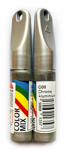 COLOR MIX autós javítófesték Króm-alumínium (Chrome Aluminium) 12,5ml ecsetes karceltávolító, modellezéshez is