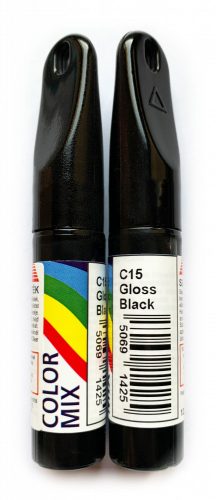 COLOR MIX autós javítófesték Csillogó fekete (Gloss Black) 12,5ml ecsetes karceltávolító, modellezéshez is