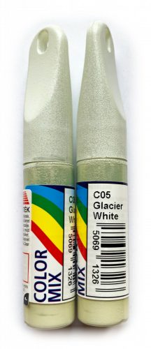 COLOR MIX autós javítófesték Jégfehér (Glacier White) 12,5ml ecsetes karceltávolító, modellezéshez is