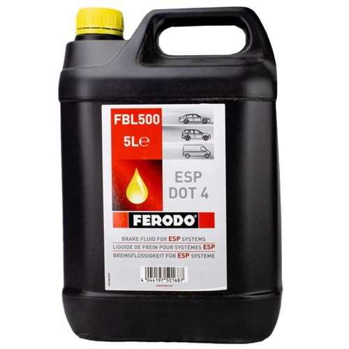 Ferodo FBL500 fékfolyadék, fékolaj ESP DOT4 HP, 5lit