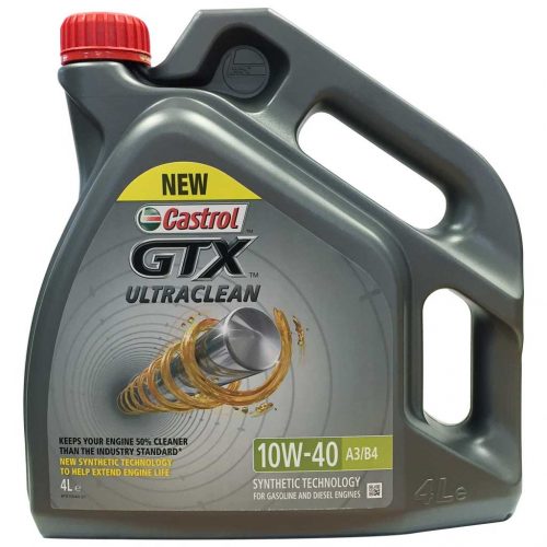 Castrol GTX Ultraclean 10W-40 A3/B4 motorolaj, 4lit