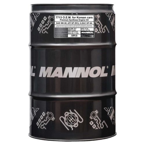 Mannol 7713-60 O.E.M. for Hyundai, Kia 5W-30 motorolaj 60lit.