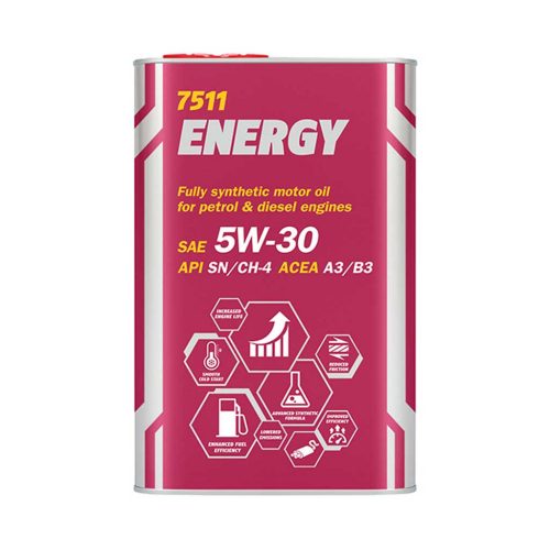 Mannol 7511-1ME Energy 5W-30 motorolaj 1lit. fémdobozos