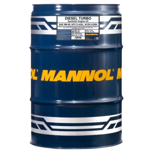 Mannol 7904-60 Diesel Turbo Diesel  5W-40 motorolaj 60lit.