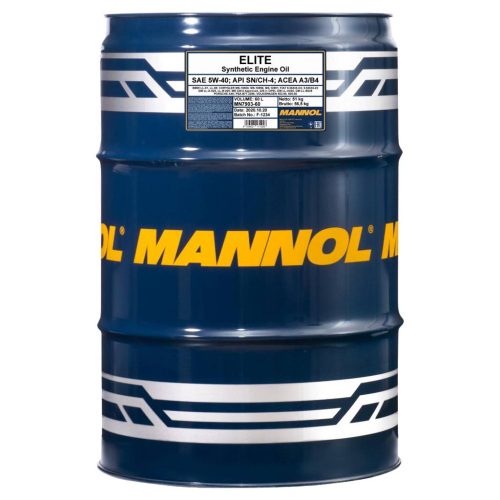 Mannol 7903-60 Elite 5W-40 motorolaj 60lit.