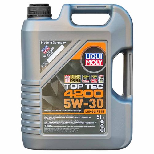 Liqui Moly Top Tec 4200 5W-30 (5W30) motorolaj, 5lit