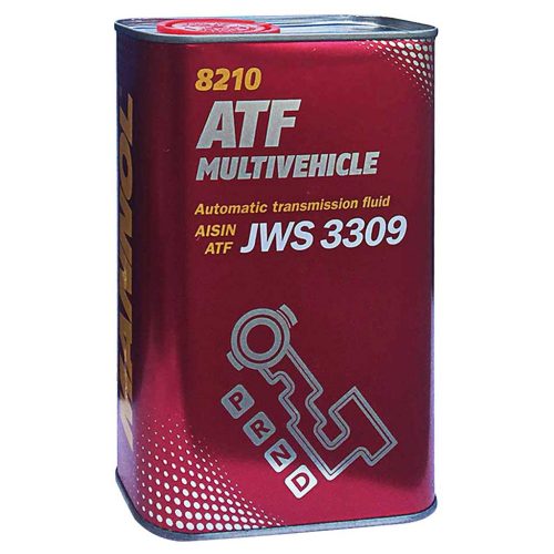 Mannol 8210-1ME ATF Multivehicle JWS 3309 automataváltó-olaj, piros 1lit. fémdobozos