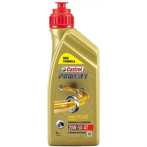 Castrol Power1 4T motorkerékpár-olaj, 20W-50, 1lit.