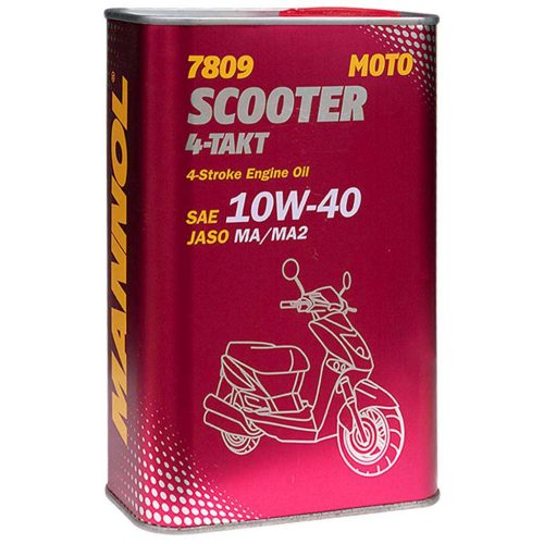 Mannol 7809-1ME Scooter 4-Takt 10W-40 motorolaj, 1 liter fémdobozos