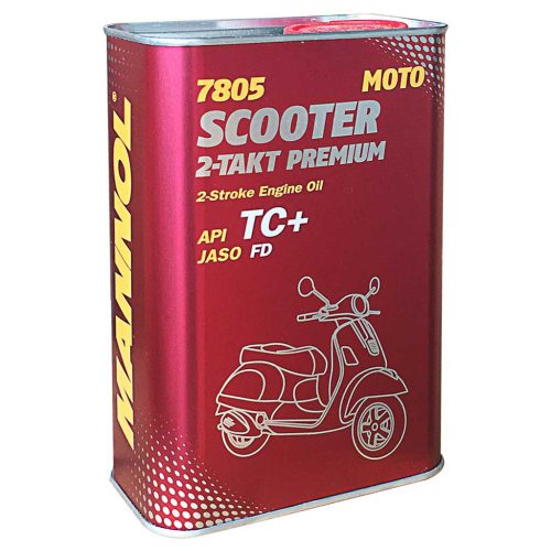 Mannol 7805-1ME Scooter 2-Takt Premium kétütemű olaj, 1 liter fémdobozos