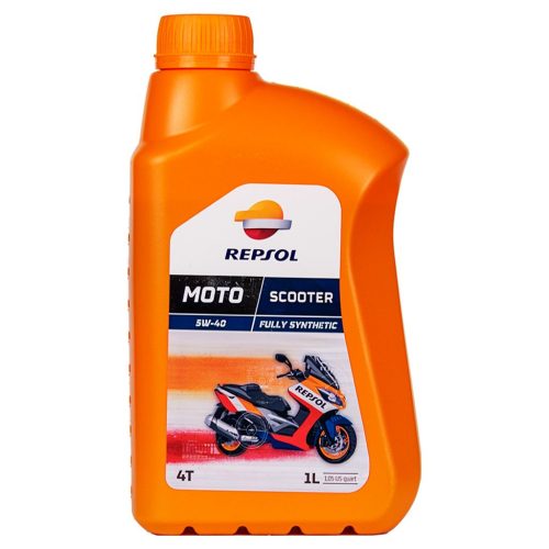 Repsol Moto 4T Scooter 5W-40 motorolaj, 1 liter