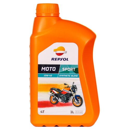 Repsol Moto 4T Sport 10W-40 motorkerékpár-olaj, 1 liter