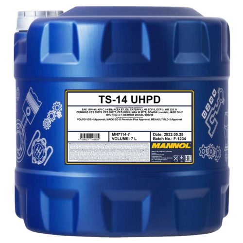 Mannol 7114-7 Truck Special TS-14 SHPD 15W-40 motorolaj, 7lit