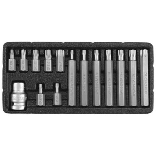 Yato bitfej készlet, torx,15 darabos, T20-T55