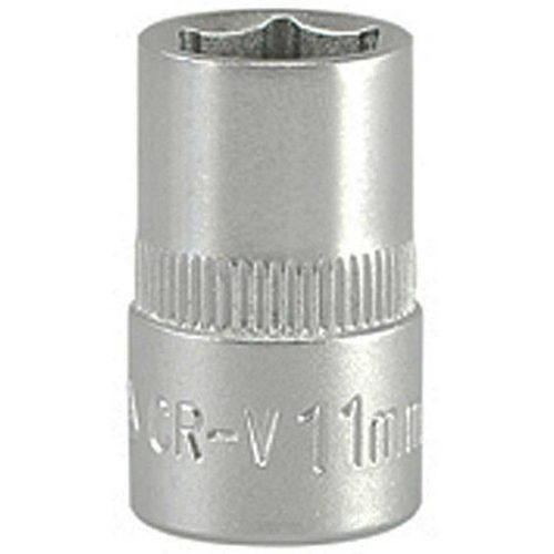 Kulcsfej, 11mm, 3/8", króm-vanádium